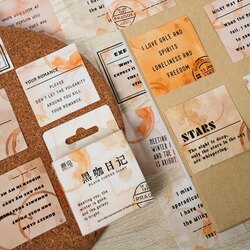 Coffee Stain Quotes Sticker Box