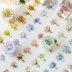 Spring Bouquets Pre-cut Pet Bantlar/1 döngü