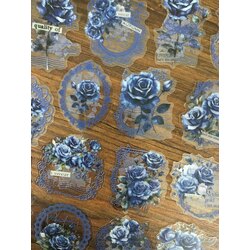 Romantic Blue Lace Pet Stickers