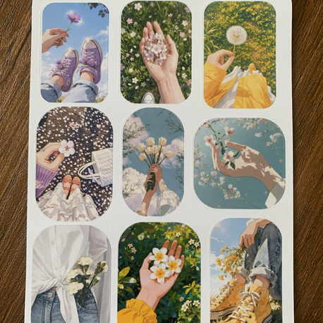 Floral Moments Sayfa Sticker