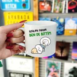 "Üzülme Param Ben de Bittim" Eğlenceli Kupa