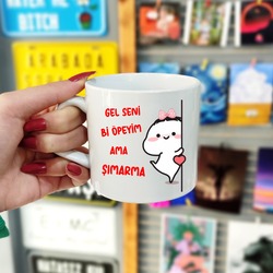 "Gel Seni Bi Öpeyim" Eğlenceli Kupa