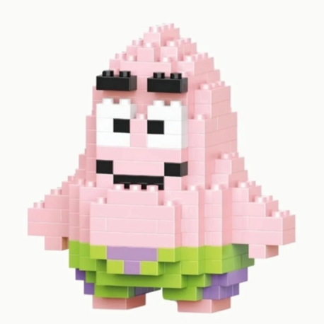 Mini Blok Oyuncak Figür – Patrick Modeli | Mikro Lego Seti 166 Parça
