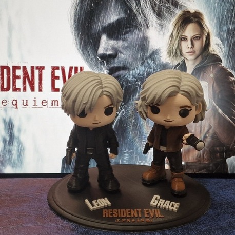 Resident Evil Figür Seti – Leon & Grace Koleksiyon Figürleri 