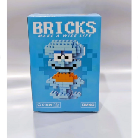 Mini Blok Oyuncak Figür – Squidward Modeli | Koleksiyonluk Mikro Lego Seti