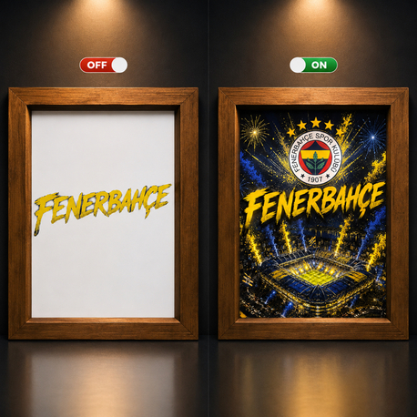 Fenerbahçe ışıklı tablo