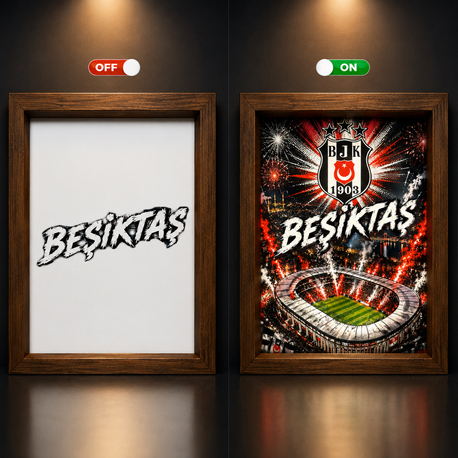Beşiktaş ışıklı tablo