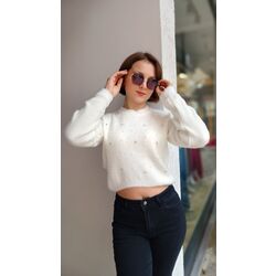JOY IN JOY TAŞLI YUMOŞ KROP KAZAK MODELİ 