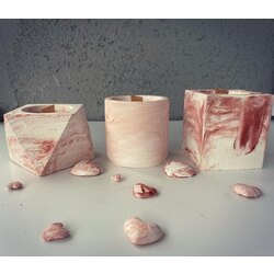 3’lü Beton Soya Mum Set