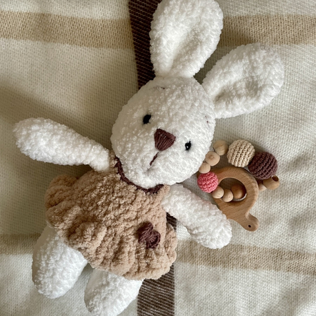 Amigurumi pofuduk uyku arkadaşı tavşan 