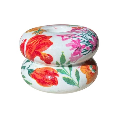 Summer Flower Donut Şamdan