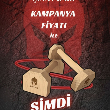 Kısa Ahşap Calisthenics Paralet