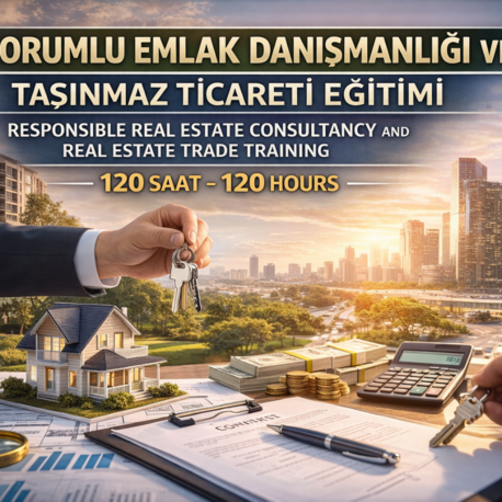 Kod 56 – Sorumlu Emlak Danışmanlığı ve Taşınmaz Ticareti Eğitimi (120 Saat Online)