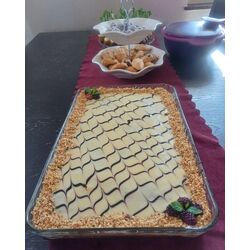 kahveli beyaz çikolatalı borcam yaş pasta