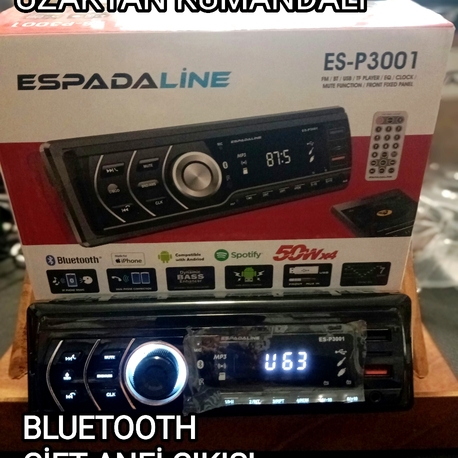 ÇİFT USB BLUETOOTH TEYP