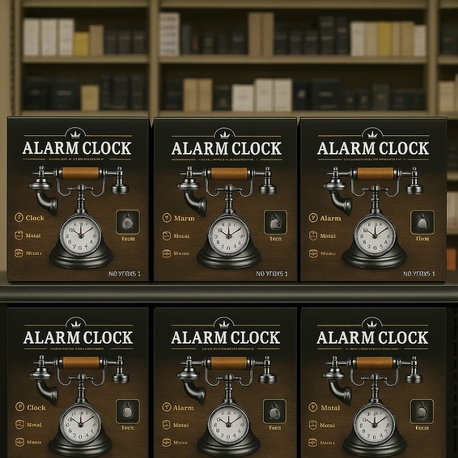 ANTİKA GÖRÜNÜMLÜ NOSTALJİ ALARM SAAT