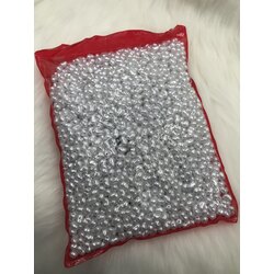 Şekilsiz Formsuz Plastik Yamuk İnci Beyaz Renk 6x9 mm 500 Gr