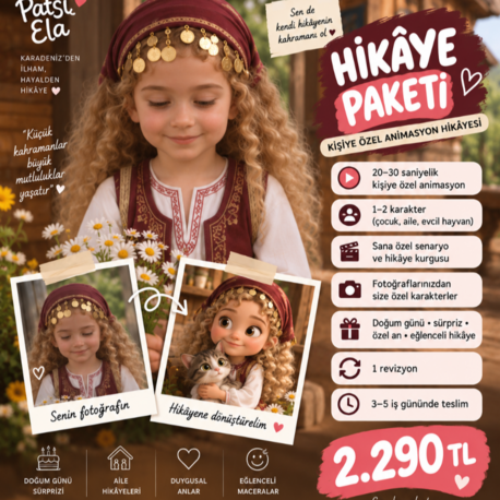 Kişiye Özel Animasyon Hikâyesi | Fotoğraftan Çizgi Film | Çocuk & Aile Hediyesi