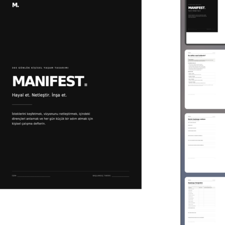manifest ajandası zamansız 365 gün