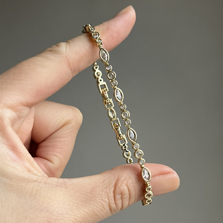 Gold Taşlı Bileklik