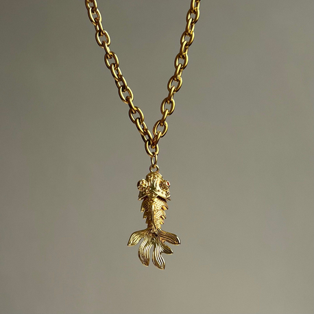 Gold Balık Kolye