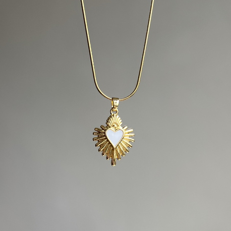 Çelik Gold Sacred Heart Kolye