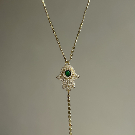 Gold Fatma Ana Eli Kolye