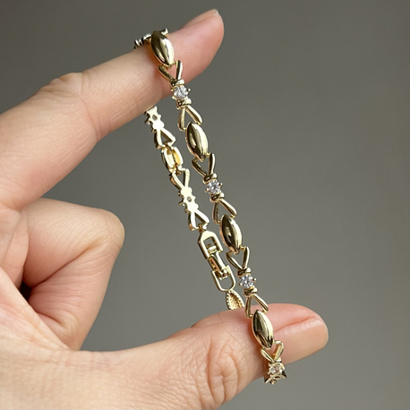 Gold Taşlı Bileklik