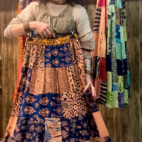 Otantik patchwork etek