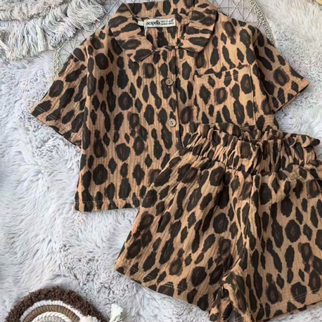 Leopar müslin takım