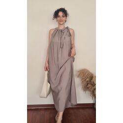 PREMIUM MODAL OMUZDAN BAĞLAMALI ELBİSE