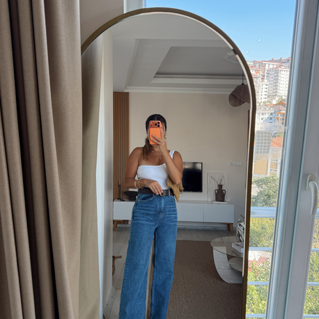 Yıkamalı taşlamalı jean