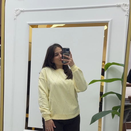 Taşlı Sweatshirt 