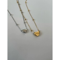 ÇELİK DORİKALI HEART KOLYE