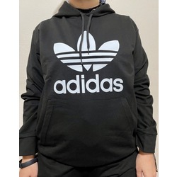 Adidas Kapşonlu Sweat Siyah Takım