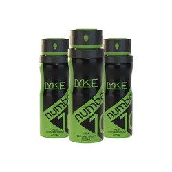 Lyke Number 10 Sportif Erkek Deodorant Sprey 200 ml x 3 Adet