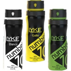 Lyke Number 10 Sportif Erkek Deodorant Sprey Paketi 200 ml x 3 Adet