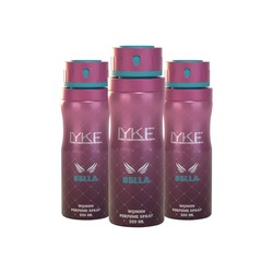 Lyke Bella Kadın Deodorant Sprey 200 ml x 3 Adet