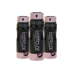 Lyke Rouge Kadın Deodorant Sprey 200 ml x 3 Adet