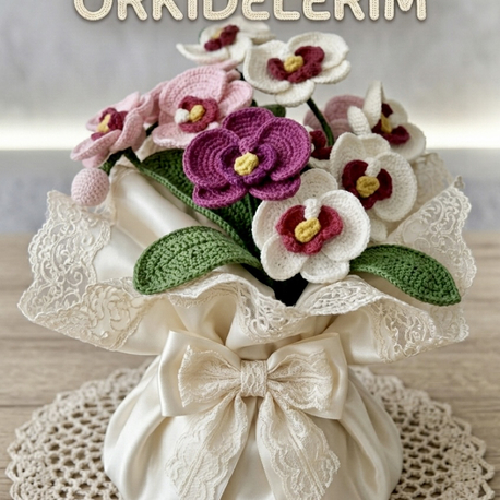 Tığ işi Orkide
