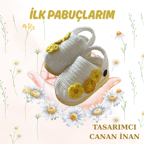 Papatyalı Bebek ayakkabısı 