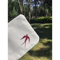 Kırlangıç Kanaviçe Clutch Çanta
