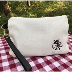 Sylvester Kanaviçe Clutch Çanta