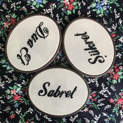 Sabret, Şükret, Dua Et Kanaviçe Pano