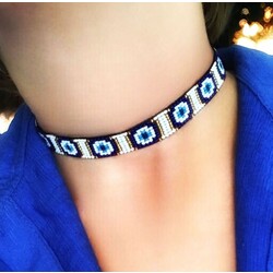 NAZAR BONCUĞU CHOKER KOLYE