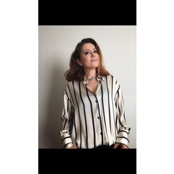 SATEN ÇİZGİLİ GÖMLEK