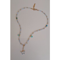 KELEBEKLİ CHOKER KOLYE