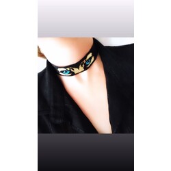 ASLAN GÖZÜ CHOKER KOLYE