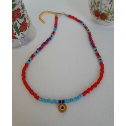 NAZAR BONCUKLU CHOKER KOLYE
