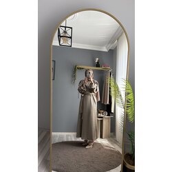 ELEGANCE SATEN ELBİSE -Vizon
